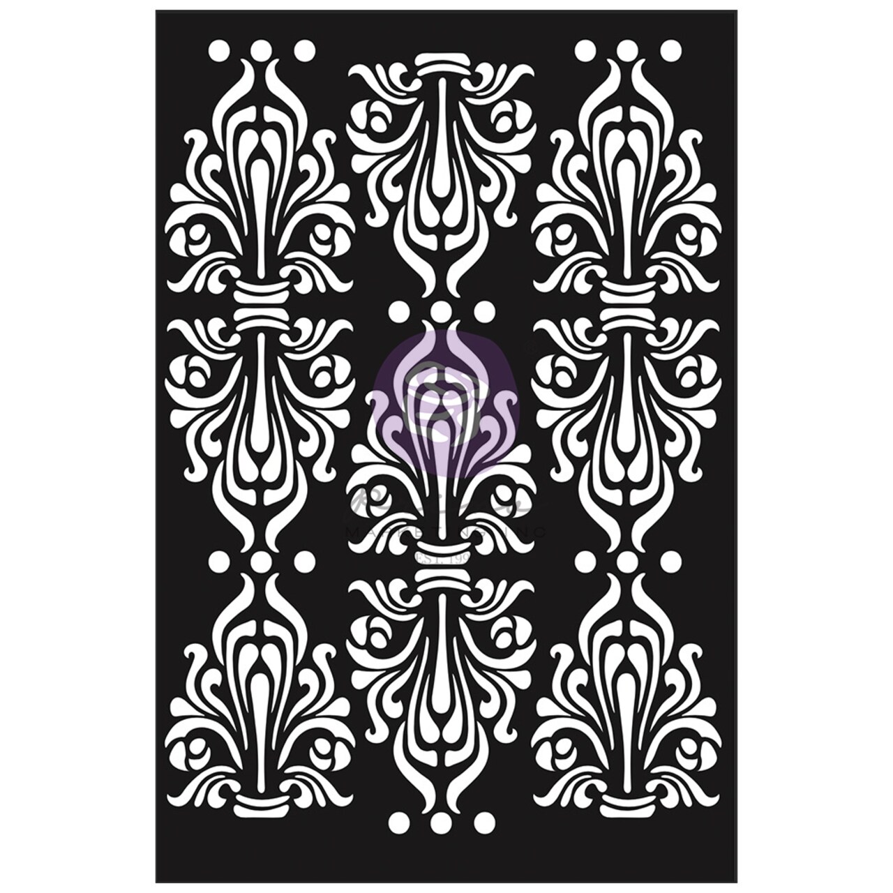 Finnabair Stencils - Manor House - 1 piece, 6"x9"- Laser cut on 16 mil Mylar plastic